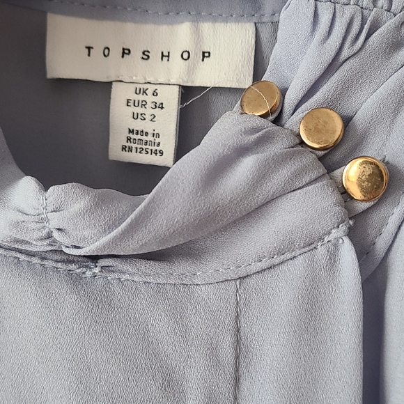 Topshop Blue Blouse - Picture 3 of 5